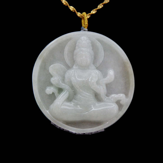 Round Carved Pendant - GuanYi