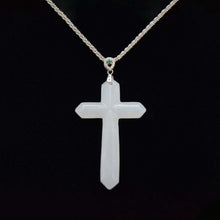  White Cross Pendant