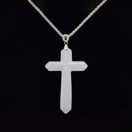 White Cross Pendant