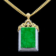  Natural Jadeite (Type A) Rectangular Pendant