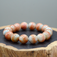  Round Beads Bracelet (Brownish White)