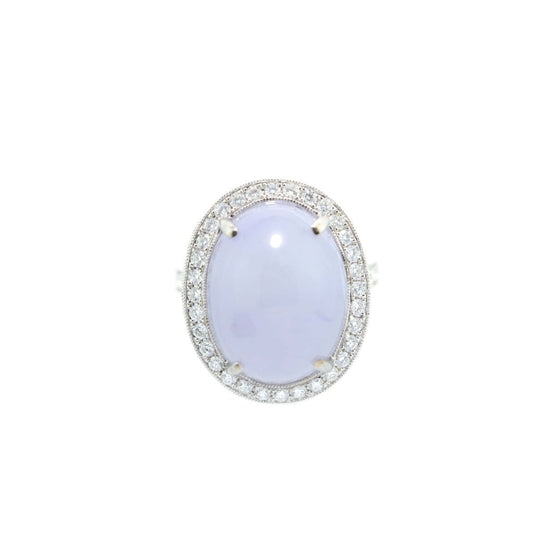 Oval Cabochon Ring (Lavender)